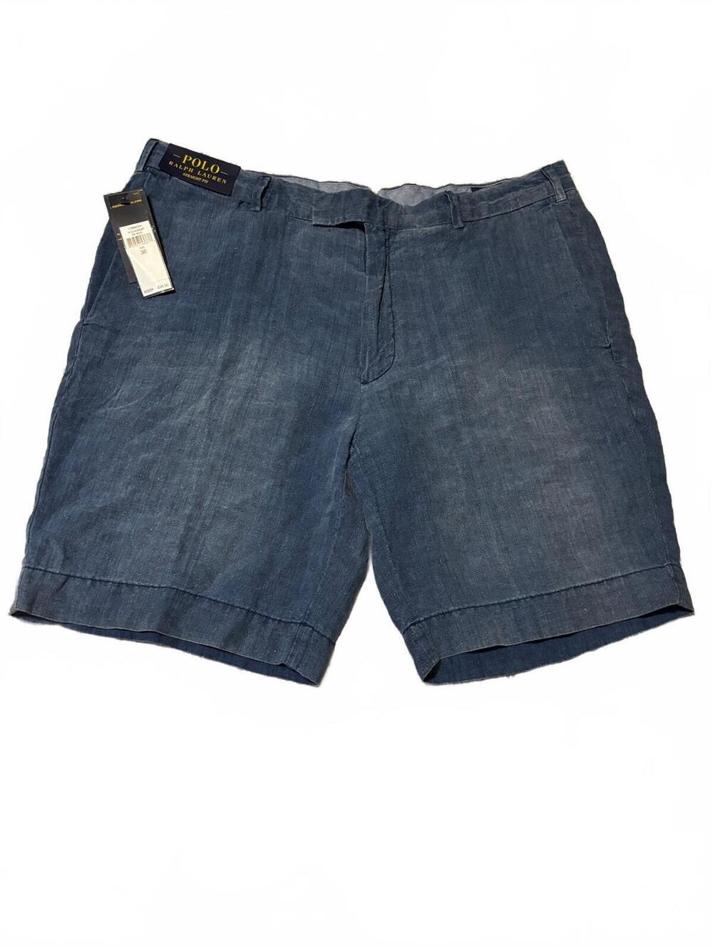 Polo Ralph Lauren Straight Fit Linen Blend Men's Shorts Size 36